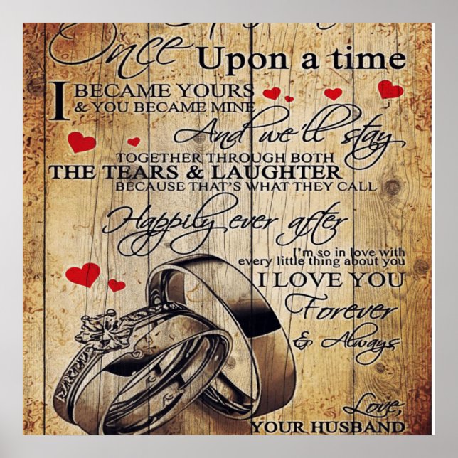My Husband Letter Gift | Letter For Him | Poster (Front)
