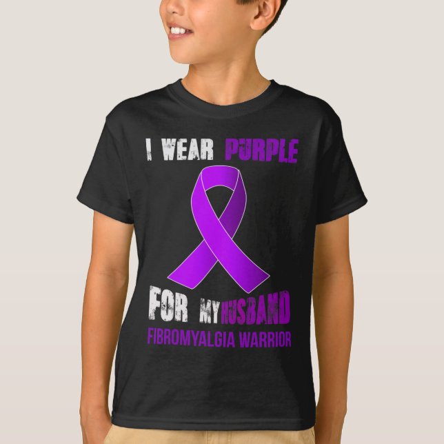 My Husband - My Fibromyalgia Warrior  T-Shirt (Front)