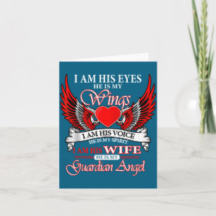 My husband my guardian angel heaven memory memoria card