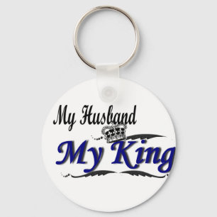 My Husband, My King Keychain