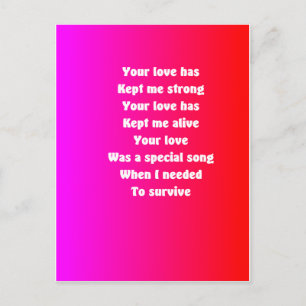 My husband on valentine's day holiday postcard