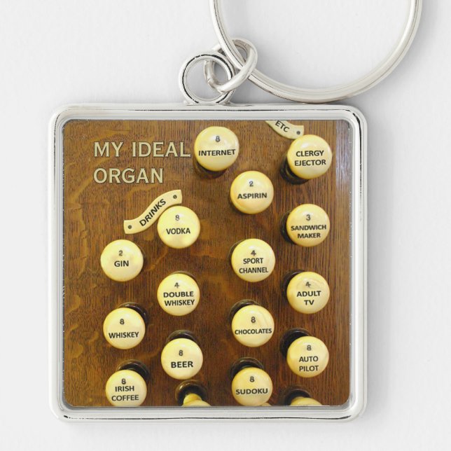 My ideal organ square key chain (Front)