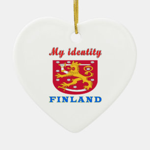 My Identity Finland Ceramic Ornament