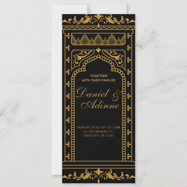 My Indian Wedding Invitation (Front)