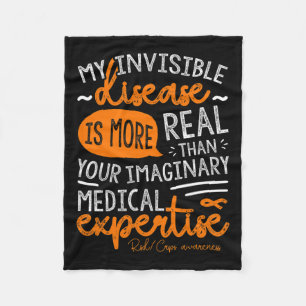 My Invisible Disease Is Real Fleece Blanket