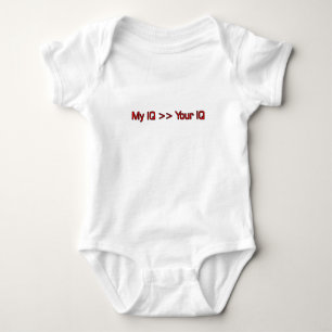 MY IQ >> Your IQ Baby Bodysuit