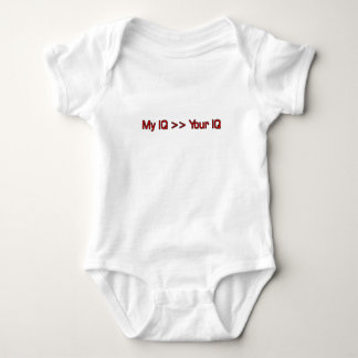 MY IQ >> Your IQ Baby Bodysuit