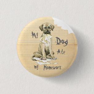 My Irish Wolfhound Ate my Homework 1 Inch Round Button