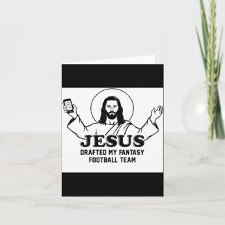 My Jesus Drafted Fantasy Football Team Card