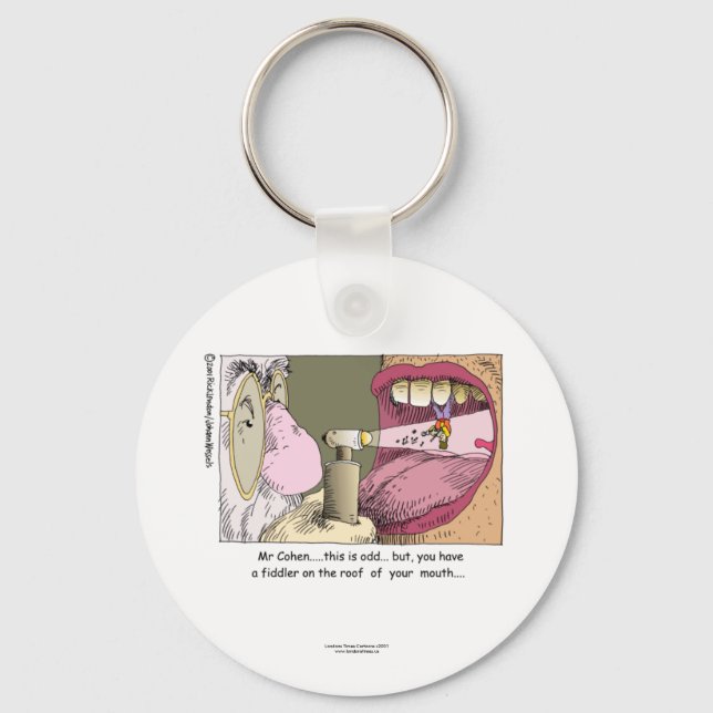 My  Jewish Dentist Funny Keychain (Front)