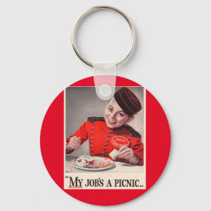 My Job's a Picnic Keychain