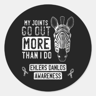 My Joints Go Out Ehlers-Danlos Syndrome Eds Awaren Classic Round Sticker