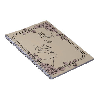 My Journal 2026 – Minimal Floral Line Art Aestheti
