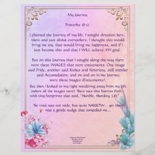 My Journey Personalized Paper