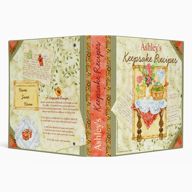 My Keepsake Recipes Binder (Background)
