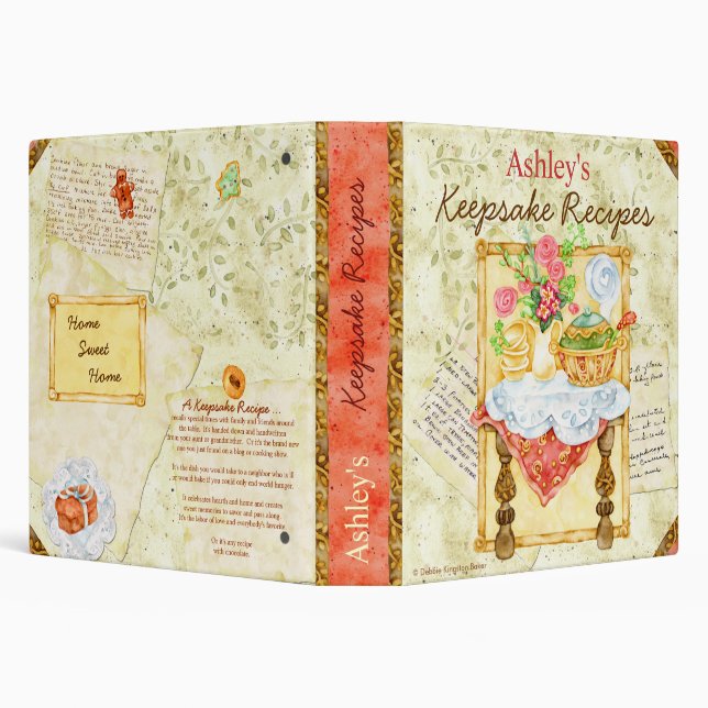 My Keepsake Recipes Binder (Background)