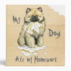 My Keeshond Ate My Homework Binder