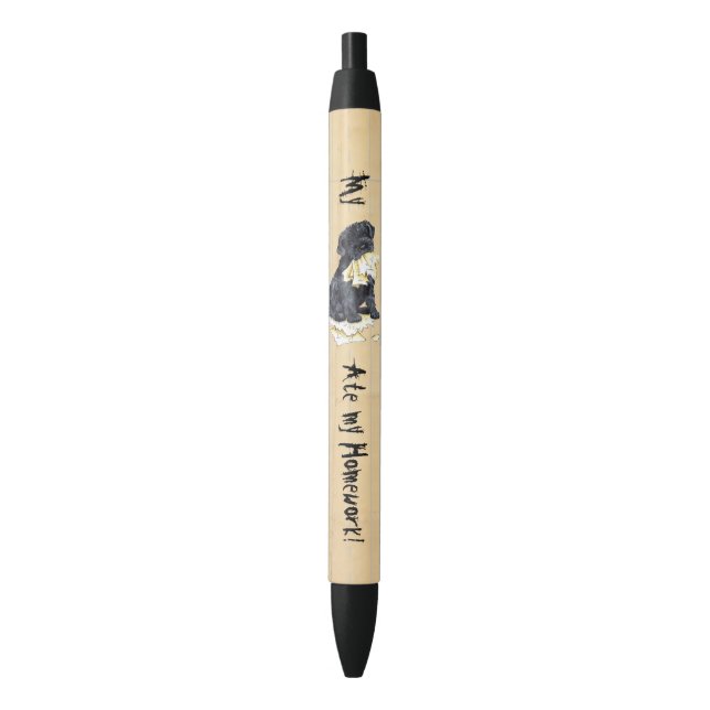 My Kerry Ate My Homework Black Ink Pen (Front Vertical)