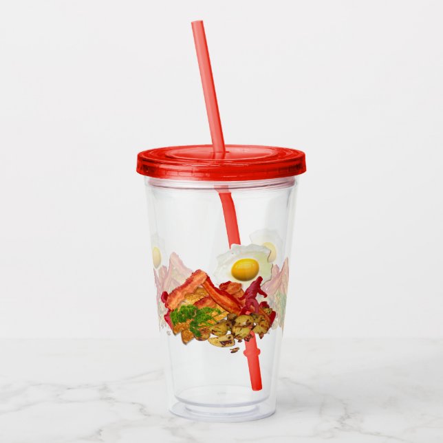 My Ketchup Gone Squatchin for Bacon Decor Acrylic Tumbler (Left)