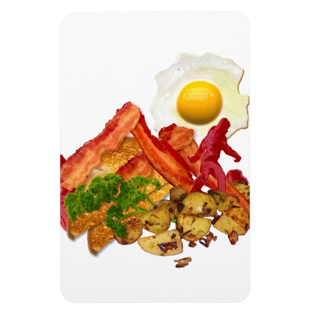 My Ketchup Gone Squatchin for Bacon Decor Magnet (Vertical)