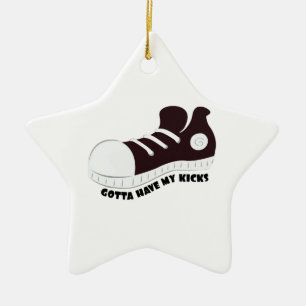 My Kicks Ceramic Ornament