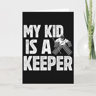 My Kid Is A Hockey Goalkeeper Dad Of A Hockey Goal Card
