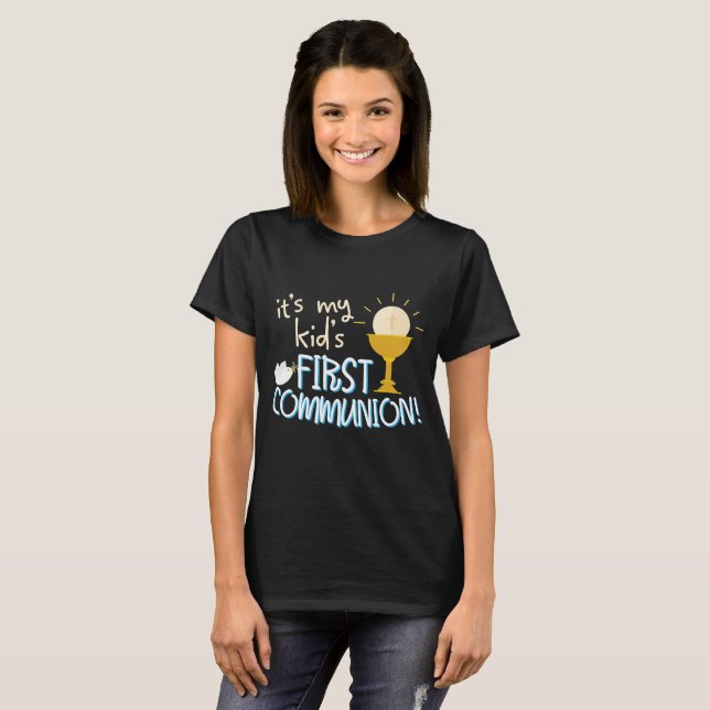 My Kids First Holy Communion T-shirt Gift (Front Full)