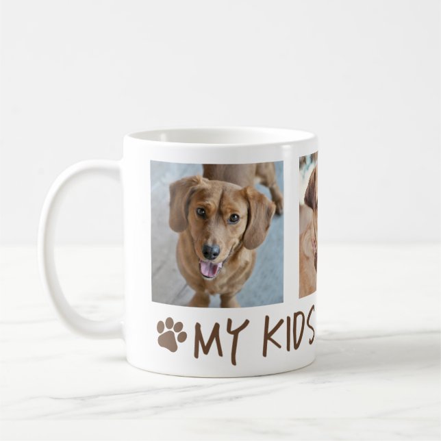 My Kids Have Paws 3 Photo Coffee Mug (Left)