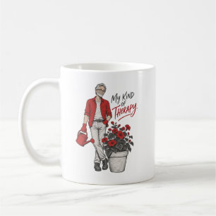 My Kind of Therapy Gardening Design Coffee Mug