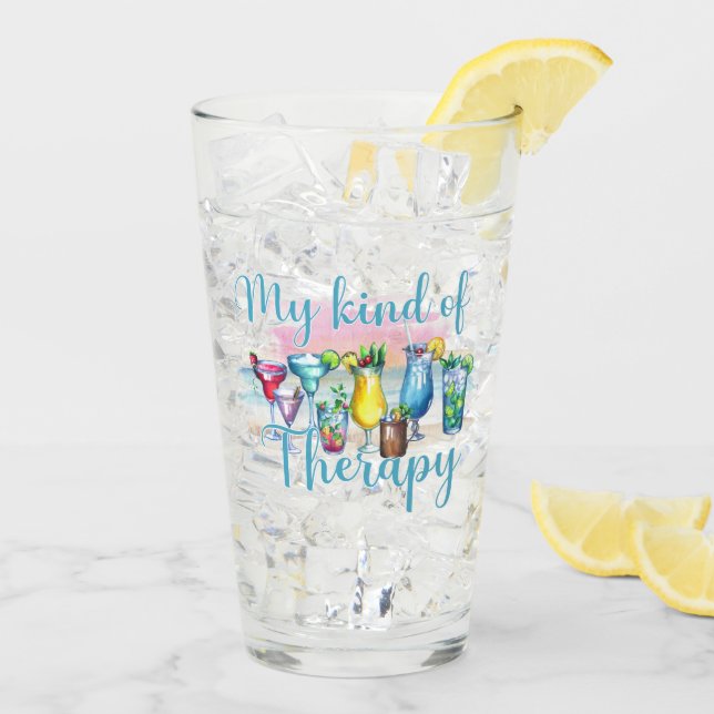 My Kind Of Therapy Glass (Back Ice)