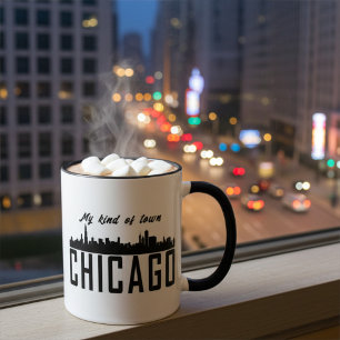 My Kind of Town Chicago City Skyline, Personalized Mug