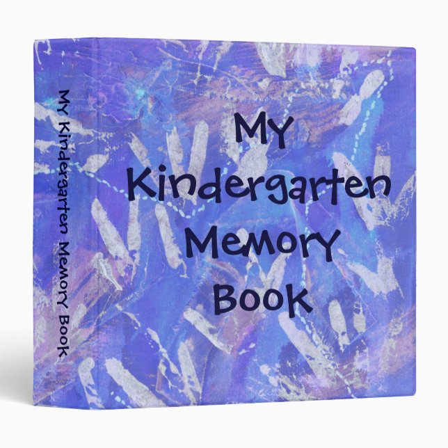 My Kindergarten Memory Book by Janz Blue Artwork Binder (Front/Spine)