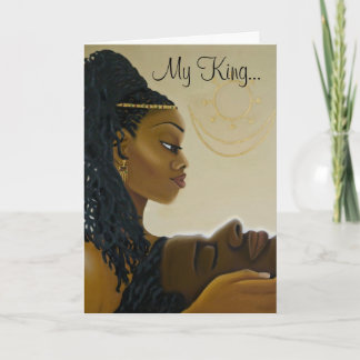 'My King' Greeting Card with poem