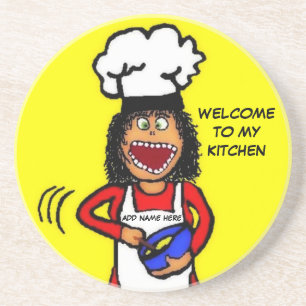 My Kitchen Cartoon Coaster