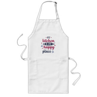 my kitchen is my happy place adult apron