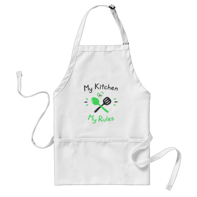 My kitchen my rules standard apron (Front)