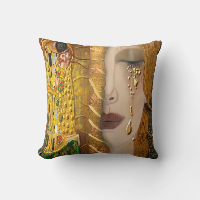 My Klimt Serie Throw Pillow (Front)