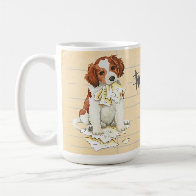 My Kooiker Ate My Homework Coffee Mug (Left)