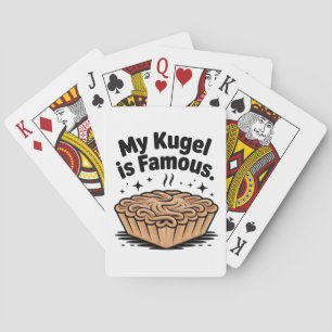 My Kugel Is Famous Funny Hanukkah Jewish Jew Playing Cards