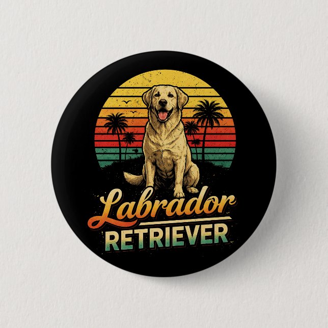 My Labrador Retriever 2 Inch Round Button (Front)