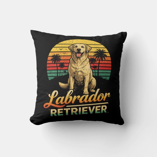 My Labrador Retriever Throw Pillow (Front)
