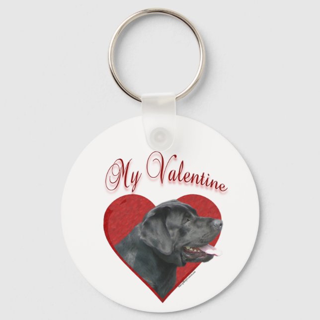 My Labrador Retriever Valentine Keychain (Front)