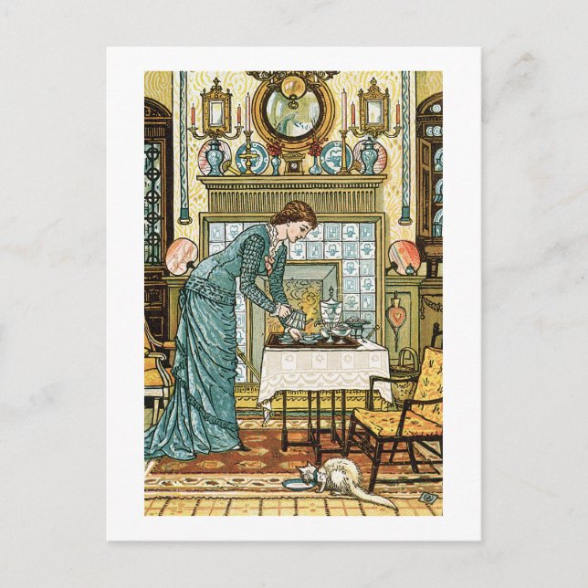 My Lady's Chamber, frontispiece to 'The House Beau Postcard (Front)