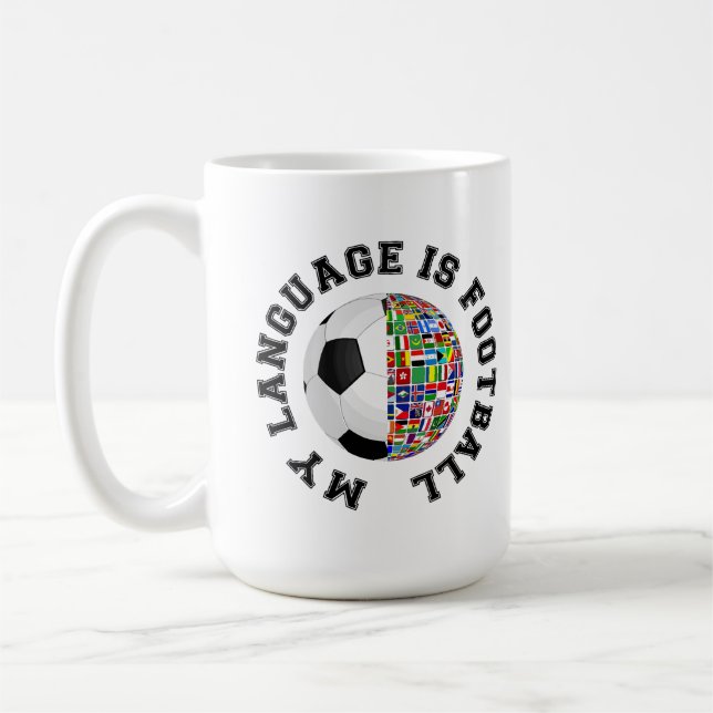 My Language Is Football Coffee Mug (Left)