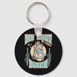 My Last Disco Let's Go Girls Bride Bridesmaids Bac Keychain