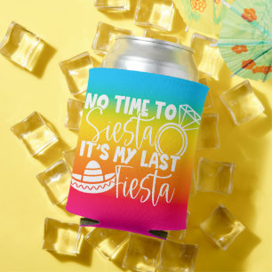 My Last Fiesta Bachelorette Party Custom Can Cooler