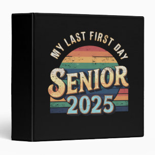 My Last First Day School Senior 2025 Vintage Binder