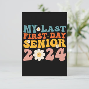 My Last First Day Senior Class of 2024 Thank You Card
