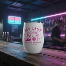 My Last Rodeo Personalized Pink Bachelorette Party