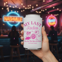 My Last Rodeo Personalized Pink Bachelorette Party